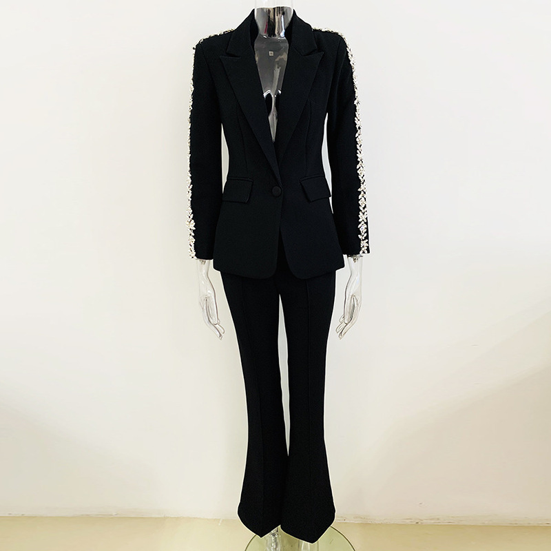 Women'S Fashion Blazer - Allingentle женские брючные костюмы, комплект из