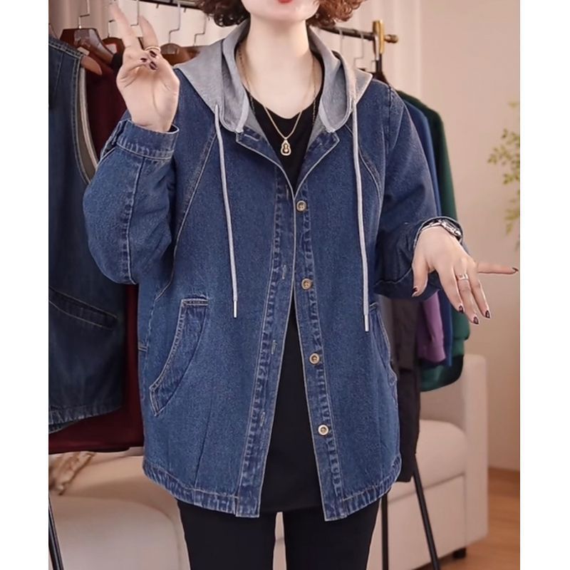 Women Fashion Jeans Top - Европейская высококачественная джинсовая куртка женская весна-осень