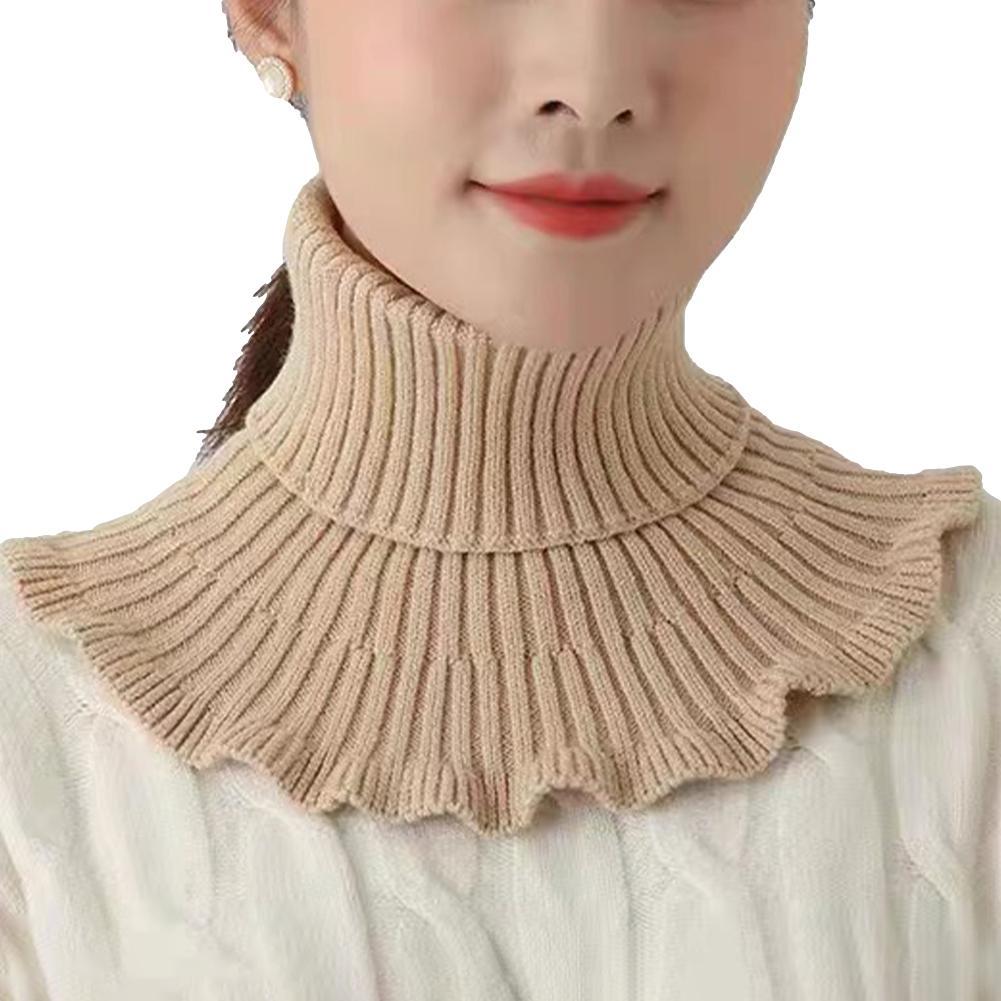 Turtleneck Bodysuit - Теплый вязаный шарф с воротником, женская