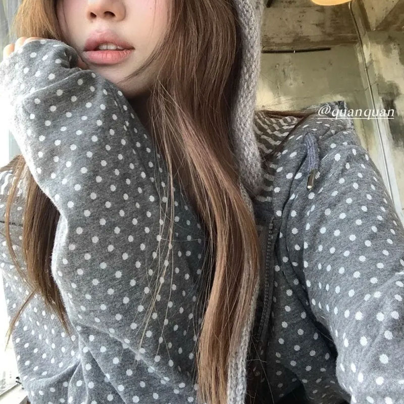 Women'S Fashion Zip Up Hoodies - Корейские повседневные толстовки с принтом в