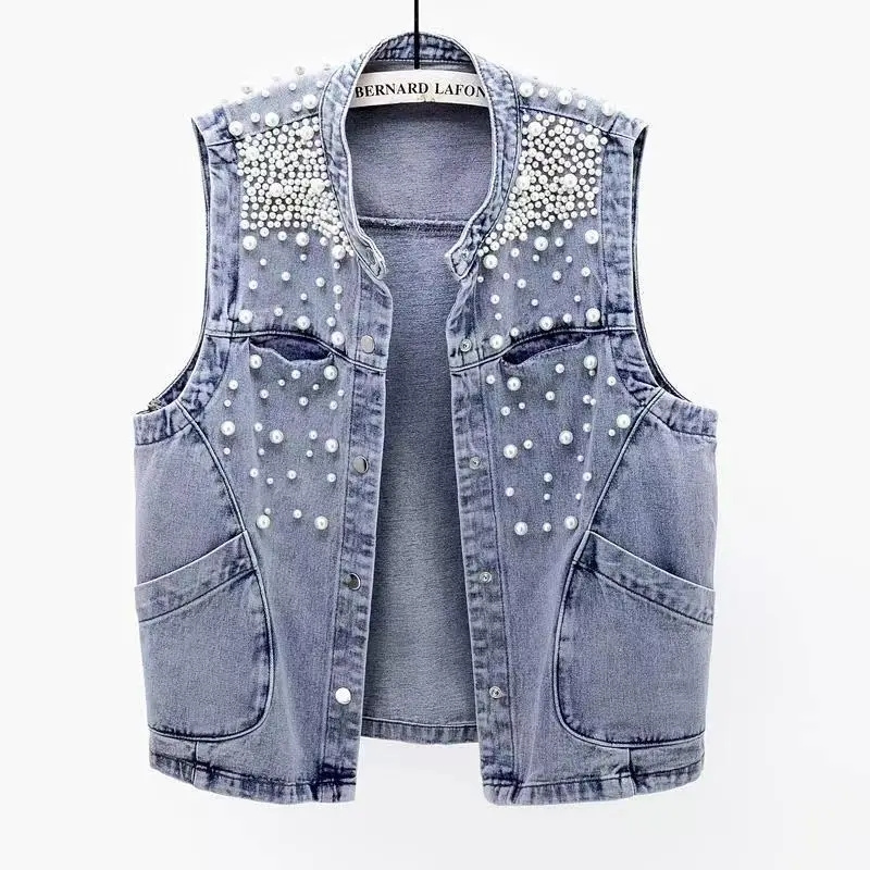 Women Fashion Jeans Top - Новинка лета 2023, женский джинсовый жилет