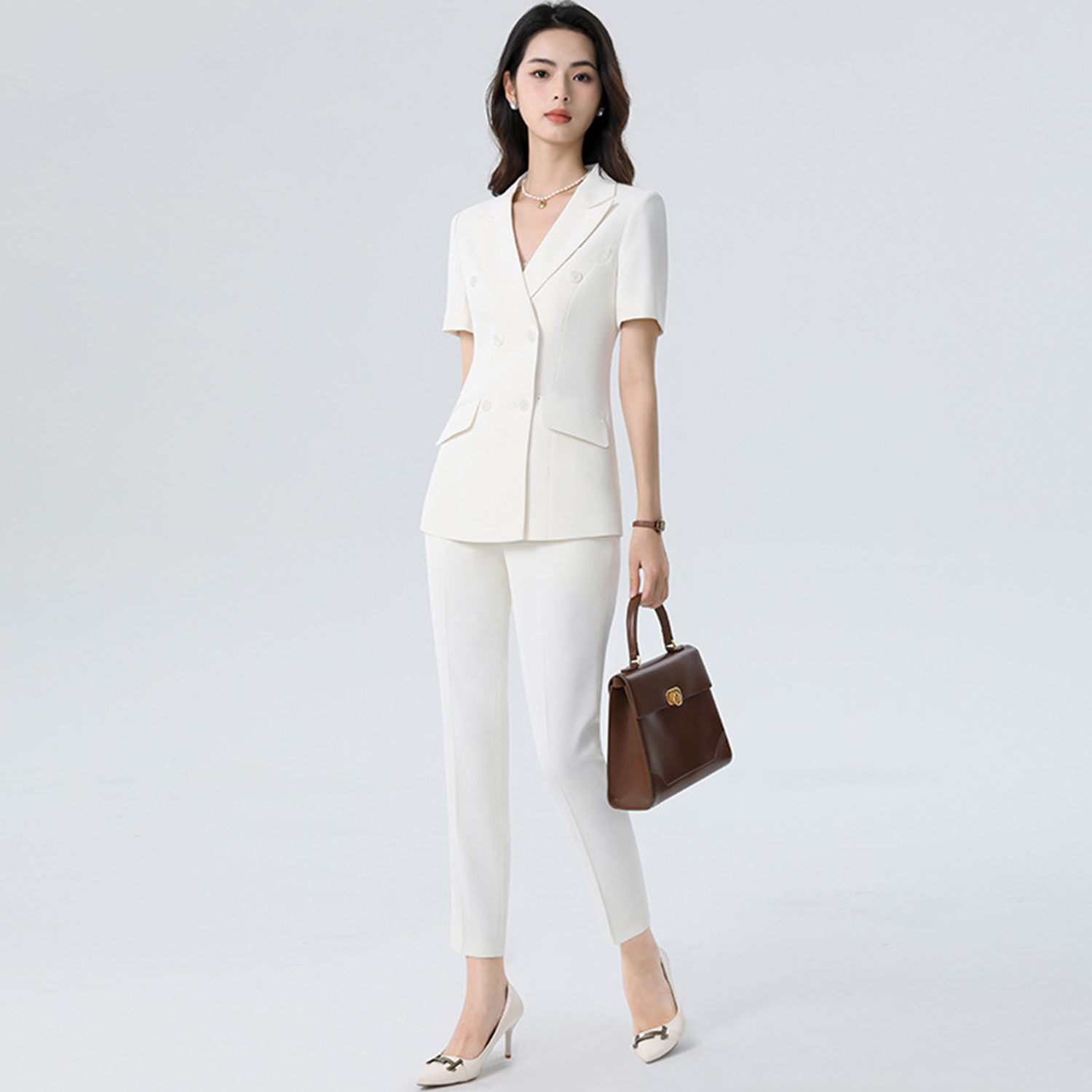 Women'S Fashion Blazer - Женский костюм Allingentle: приталенный брючный костюм