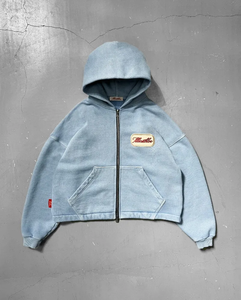 Women'S Fashion Zip Up Hoodies - Y2K модный новый свободный свитер с