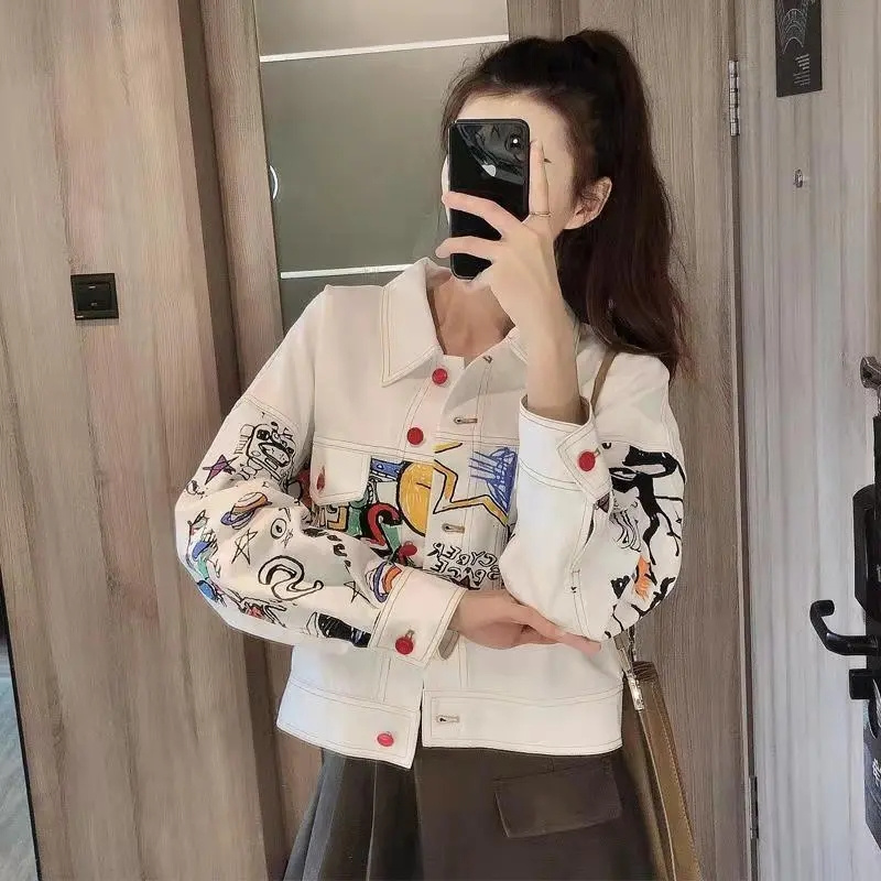 Women Fashion Jeans Top - Корейские женские модные ковбойские топы для