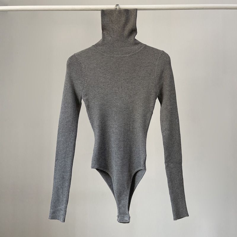 Turtleneck Bodysuit - Боди женские с длинным рукавом, элегантная