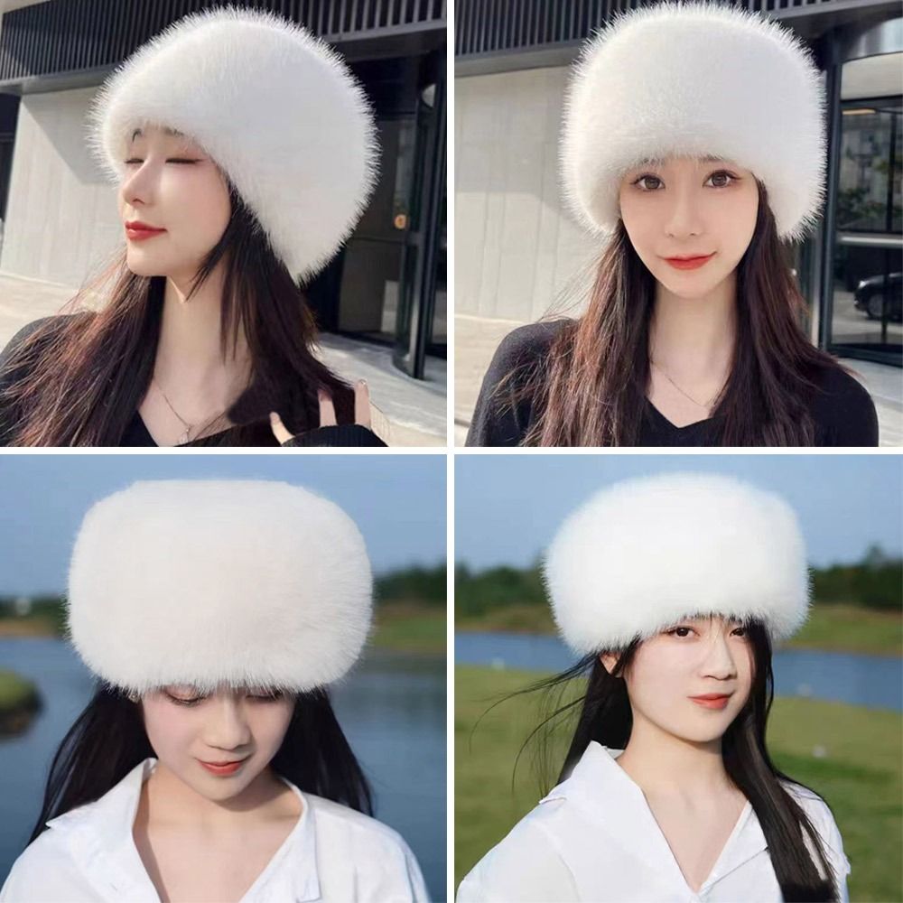 Bucket Hat Women - Уличная плюшевая панама с защитой ушей,