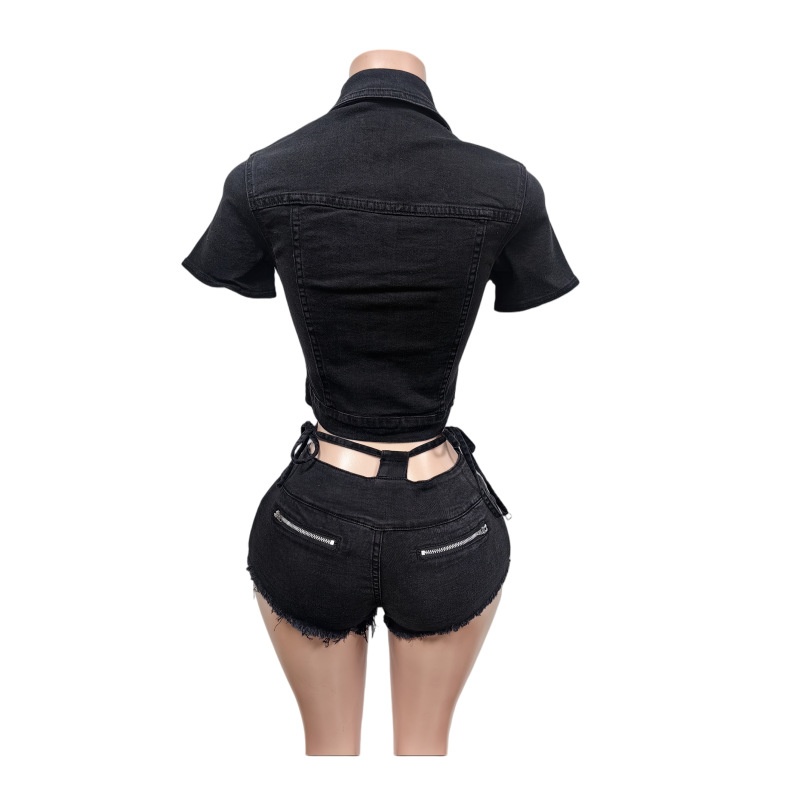 Сексуальный джинсовый комплект – обзор и цена Women Fashion Jeans Top
