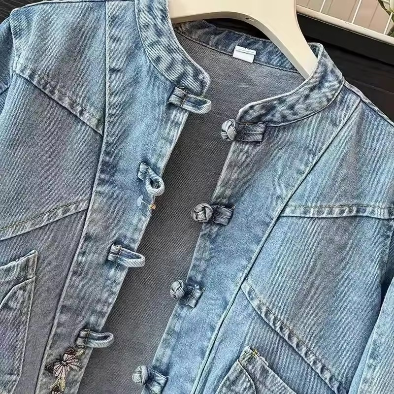2024, весна-осень, новая модна – обзор и цена Women Fashion Jeans Top