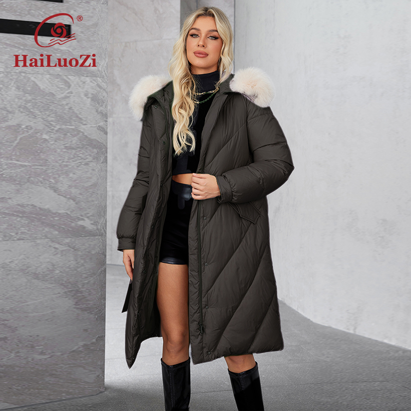 HaiLuoZi 2024 женская зимняя д – обзор и цена Women'S Fashion Long Coat