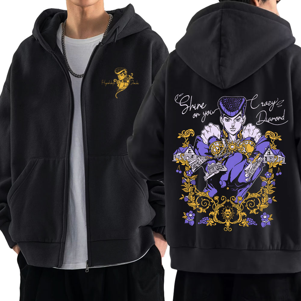 Аниме Jojo Bizarre Adventure т – обзор и цена Women'S Fashion Zip Up Hoodies