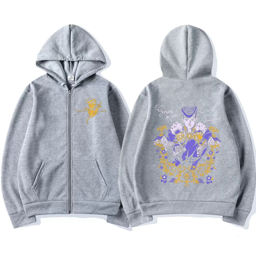 Аниме Jojo Bizarre Adventure т – обзор и цена Women'S Fashion Zip Up Hoodies