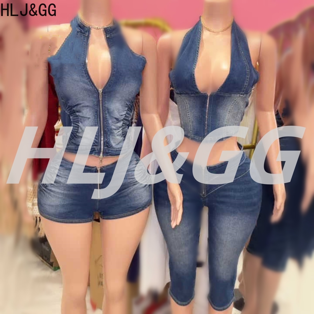 HLJ &GG синий модный джинсовый – обзор и цена Women Fashion Jeans Top