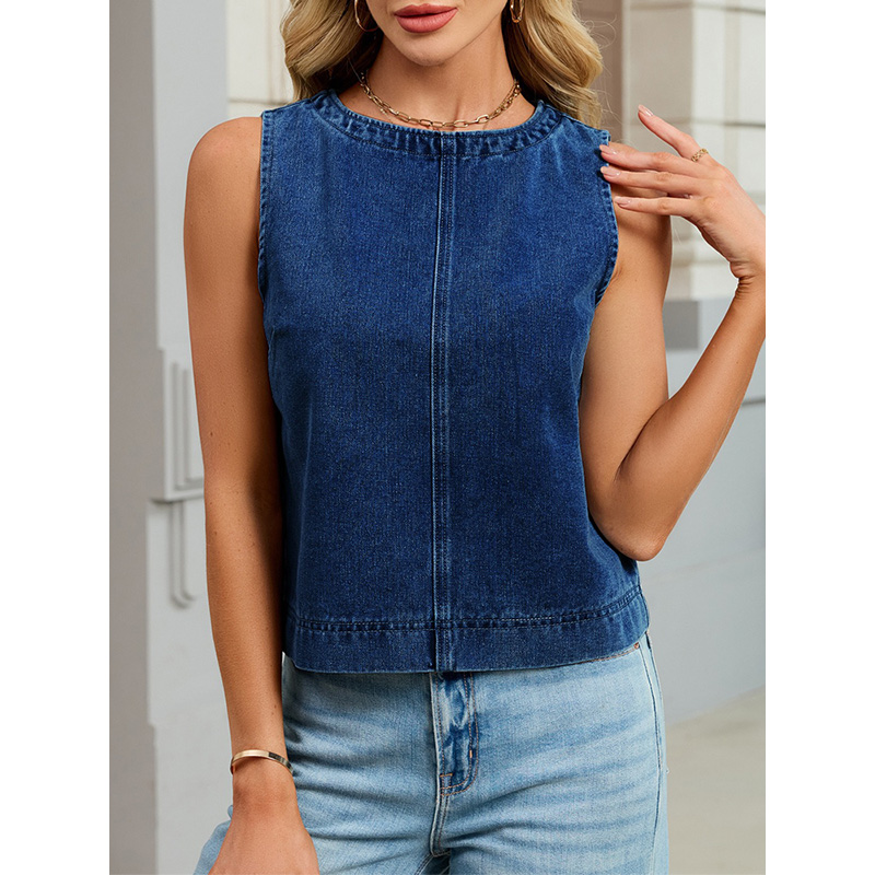 Женский джинсовый жилет Benuyn – обзор и цена Women Fashion Jeans Top