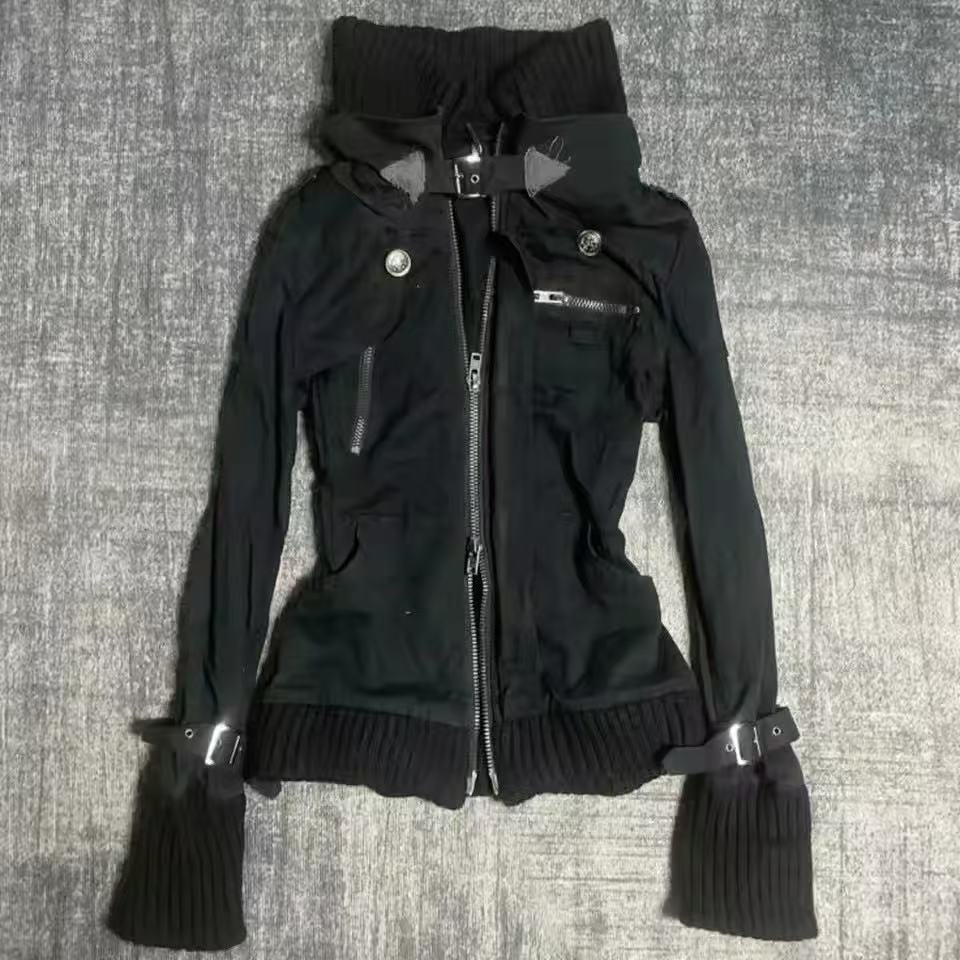 Женская толстовка Y2K в готиче – обзор и цена Women'S Fashion Zip Up Hoodies