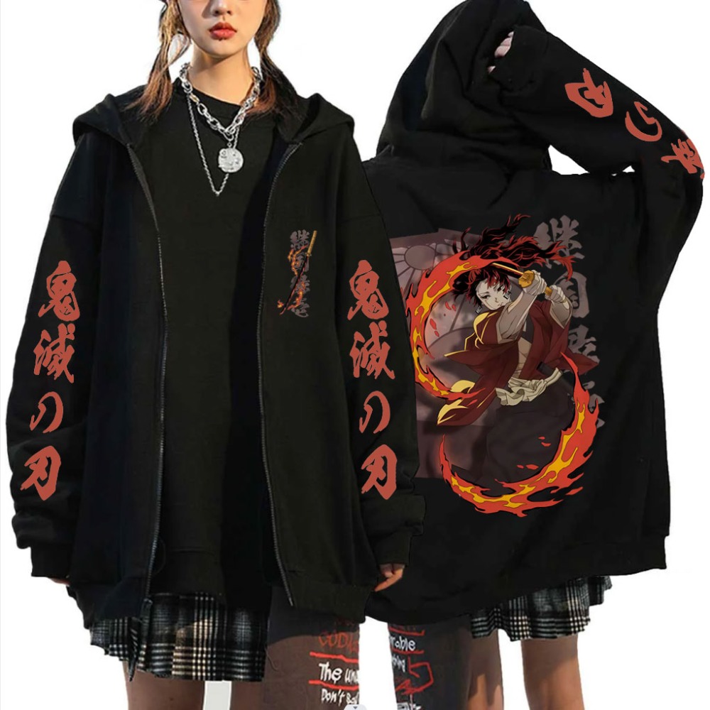 Новый Demon Slayer Tsugikuni Y – обзор и цена Women'S Fashion Zip Up Hoodies
