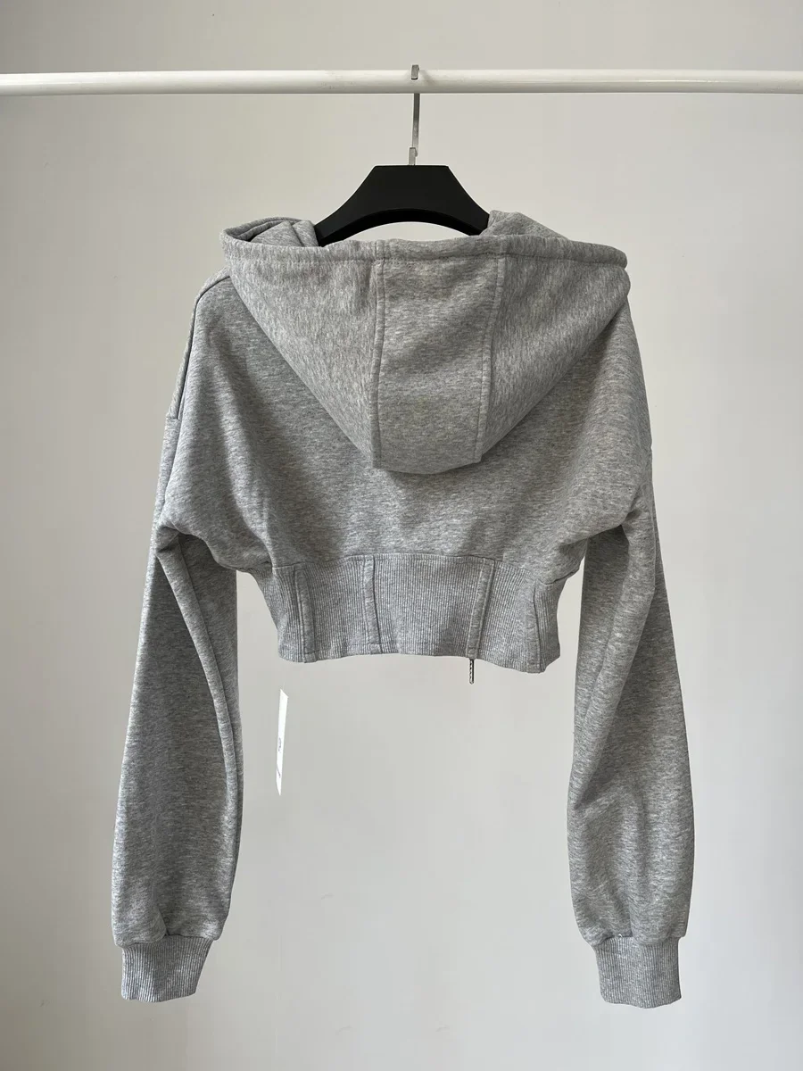 Укороченные топы, модные толст – обзор и цена Women'S Fashion Zip Up Hoodies